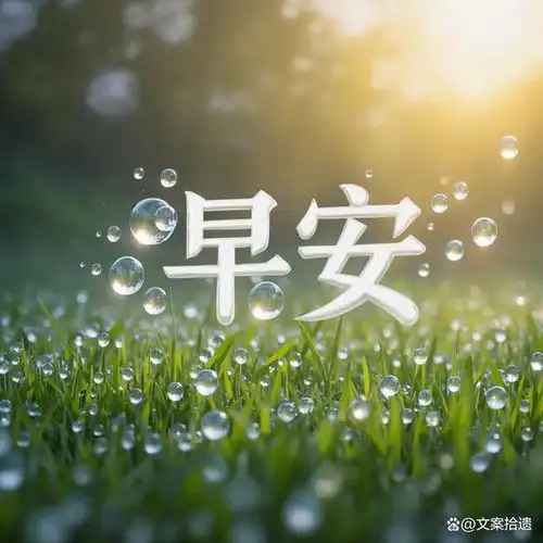  每天都是新的开始,阳光的早安祝福