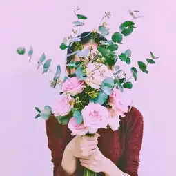  女生头像小清新花朵粉红色的少女心堆糖,美好生活研究所
