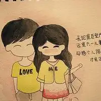  带文字卡通女生头像qq头像女生带字卡通