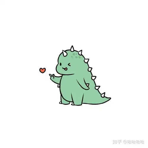  这个小恐龙是情侣头像吗