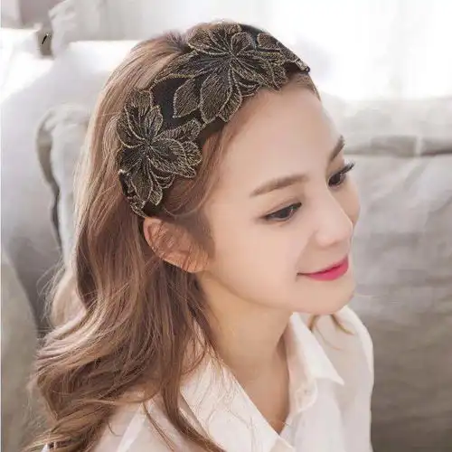  宽边发带女遮白发头箍甜美森女系洗脸压发头套发箍,一品好特惠