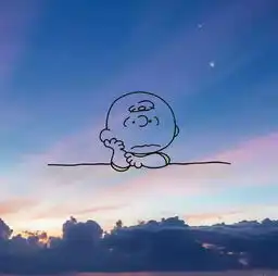  蓝色小清新风景背景图