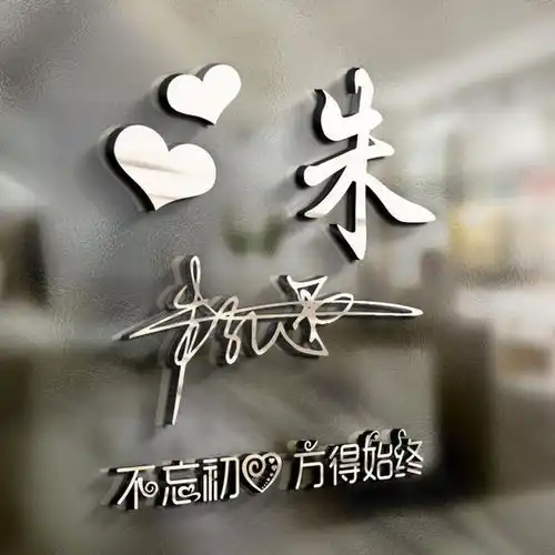  微信头像,姓氏头像,高端大气3d商务签名头像,请查收带走