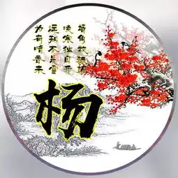  微信头像姓氏头像,超好看的梅花图个性设计,做头像太好看了