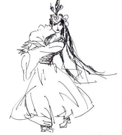  美女画家吴晗玥画的骑马的少女,惊艳