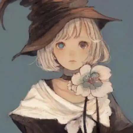  可爱卡通二次元女头,比较萌的少女人物插画