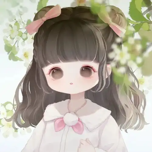 戴口罩头像女生手绘女生