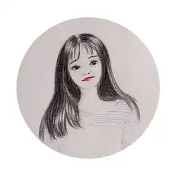  女生头像手绘