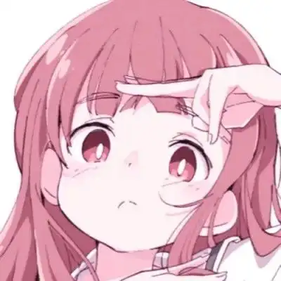  少女心萌动的卡通女头