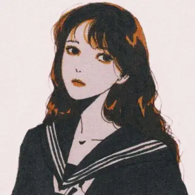 手绘头像女生高冷御姐