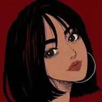  女生头像插画韩国唯美手绘插画女生头像