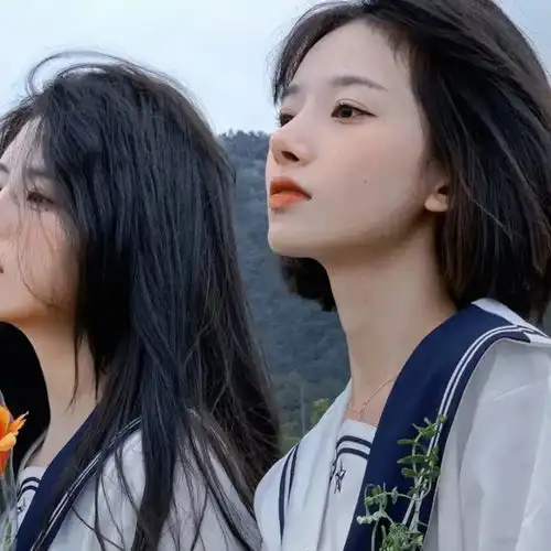  温柔闺蜜头像晚风轻踩着云朵,月亮在贩售快乐
