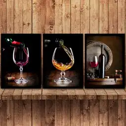  葡萄酒酒桶酒杯酒吧装饰画有框画图片下载小清新装饰画大全现代简约装饰画编号13920124