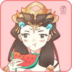  杨玉环李白程咬金狄仁杰和钟馗的吃瓜系列头像