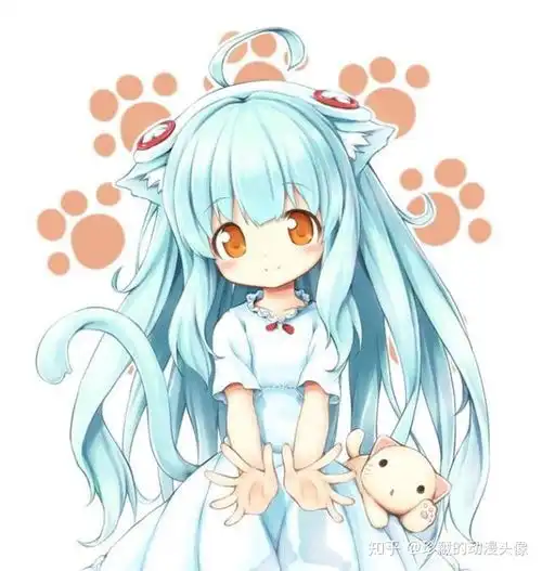  二次元动漫女头像人见人爱的呆萌小萝莉,真是太可爱了
