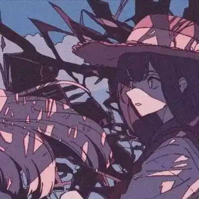  唯美手绘动漫闺蜜头像