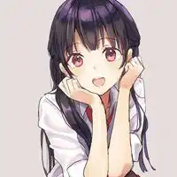 可爱卡通女生头像微笑