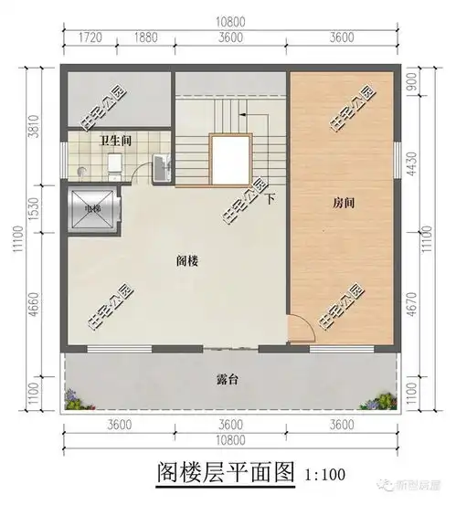  4套带夹层设计的农村别墅,非常适合小宅基地修建,大气又实用