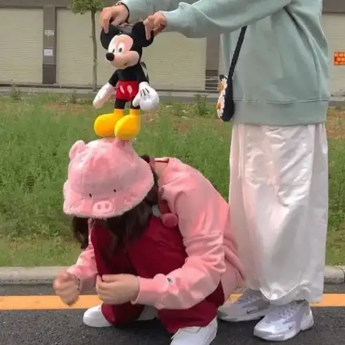 情侣头像二人专用小孩王