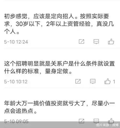  要求30周岁及以下茅台系私募招聘引热议