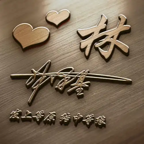  你该换微信头像了,精选56张高清签名头像,留下姓名我来设计