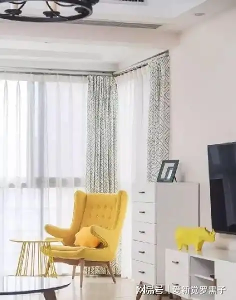  96㎡活力北欧两居,色彩明快,淡雅舒适