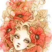  带有小妖精文字图片微信头像图片大全