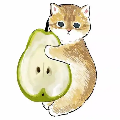 抱猫咪的情侣头像动漫