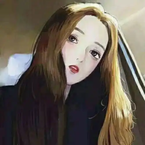 手绘头像从前认为温柔的人才懂爱,后来发现爱着的人才温柔
