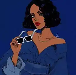 霸气高冷头像女生超拽冷酷森系插画
