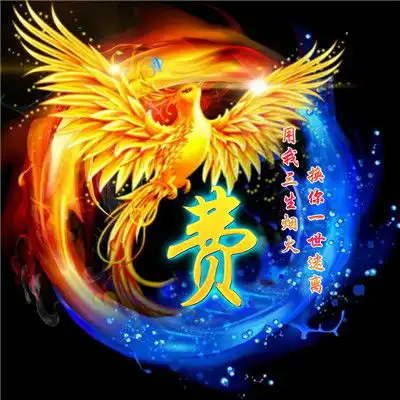  凤凰微信头像姓氏系列,红蓝火焰碰撞极品分享