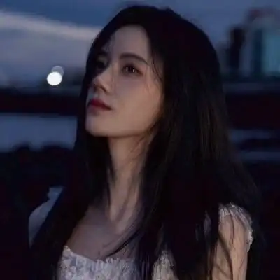 高冷真人女头像侧脸