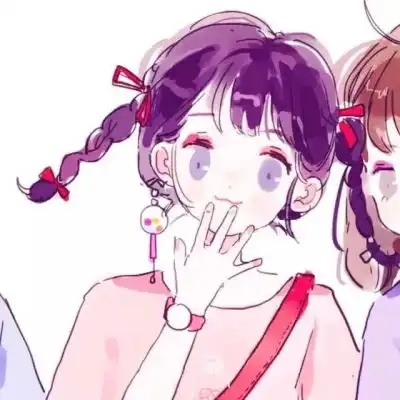  超精致动漫闺蜜头像,求上推啊