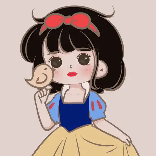  女生头像,可爱的白雪公主