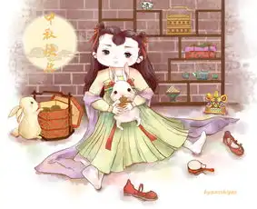  cayla手绘中秋节插画
