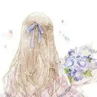  女生拿花的头像动漫女生拿花唯美头像