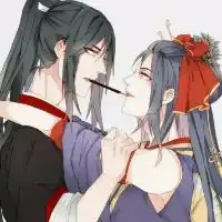  动漫情侣头像一男一女高冷的,我不需要你,但是我真的很在乎你