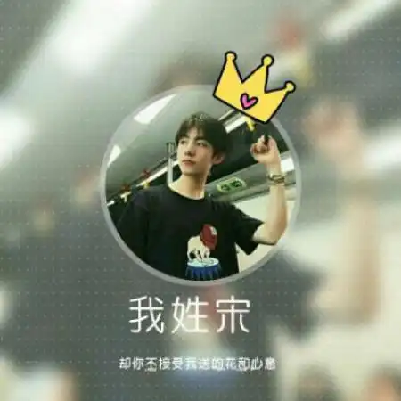  男生姓氏头像,圆形边框加上皇冠加上我姓什么