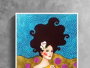  蒲公英女人微笑北欧现代时尚手绘美女装饰画图片设计素材高清模板下载22.13mb人物装饰画大全