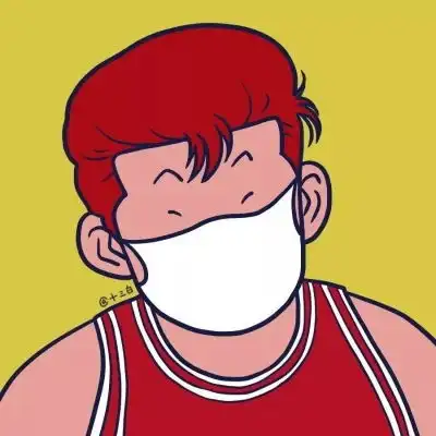 戴口罩头像女生手绘口罩