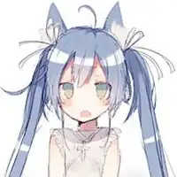  猫耳动漫头像女白色系萌的猫耳女生动漫头像