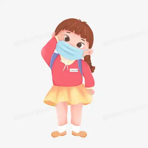  卡通疫情开学季学生手绘设计png图片素材免费下载开学png35433543像素