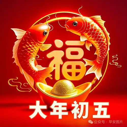  2025大年初五拜年祝福语大全,最美的正月初五祝福语图片集锦