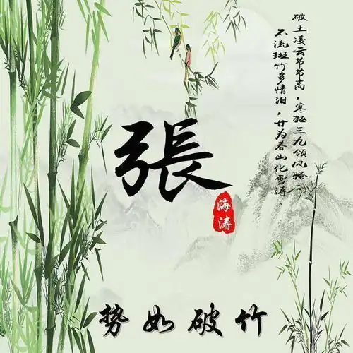  微信头像姓氏头像,超美中国风山水笔墨姓氏头像,不负画中美景