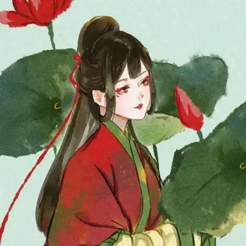  唯美意境古风女生头像试问当筵眼波恨滴滴为谁娇
