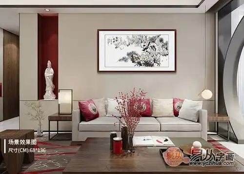  客厅挂什么画好,吉祥花鸟画带来家居好运势