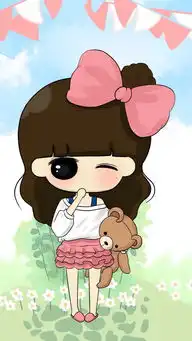  萌小希壁纸插画