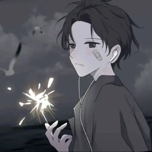  动漫男头惊鸿