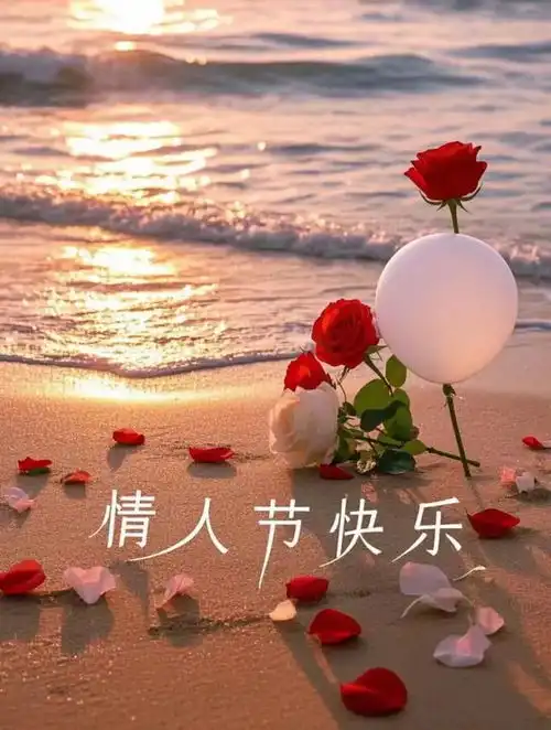  2025.2.14情人节早安图片情人节浪漫图片唯美早上好情人节快乐