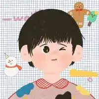 亲子头像母子一左一右动